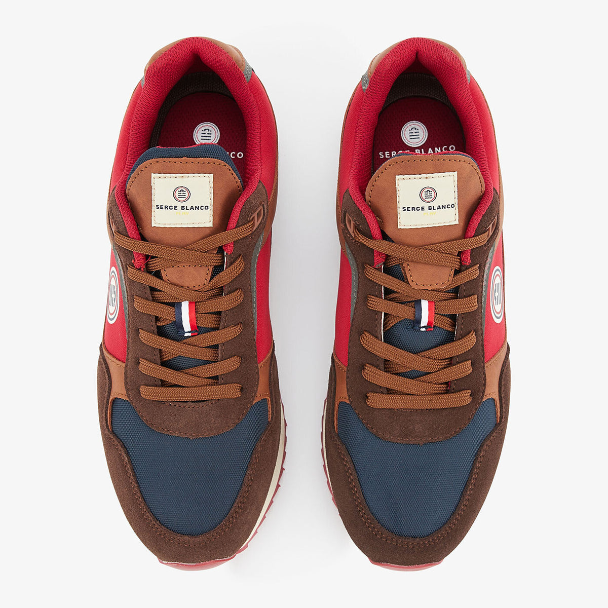 Sneaker Chamonix tricolore marron