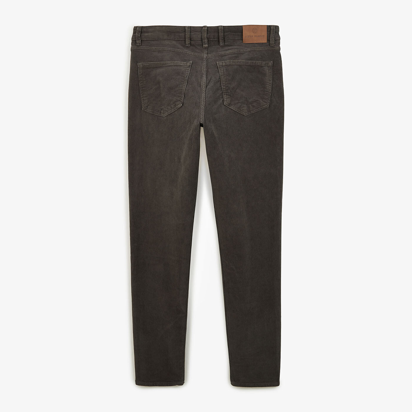 Pantalon 330 velours coupe tapered acier