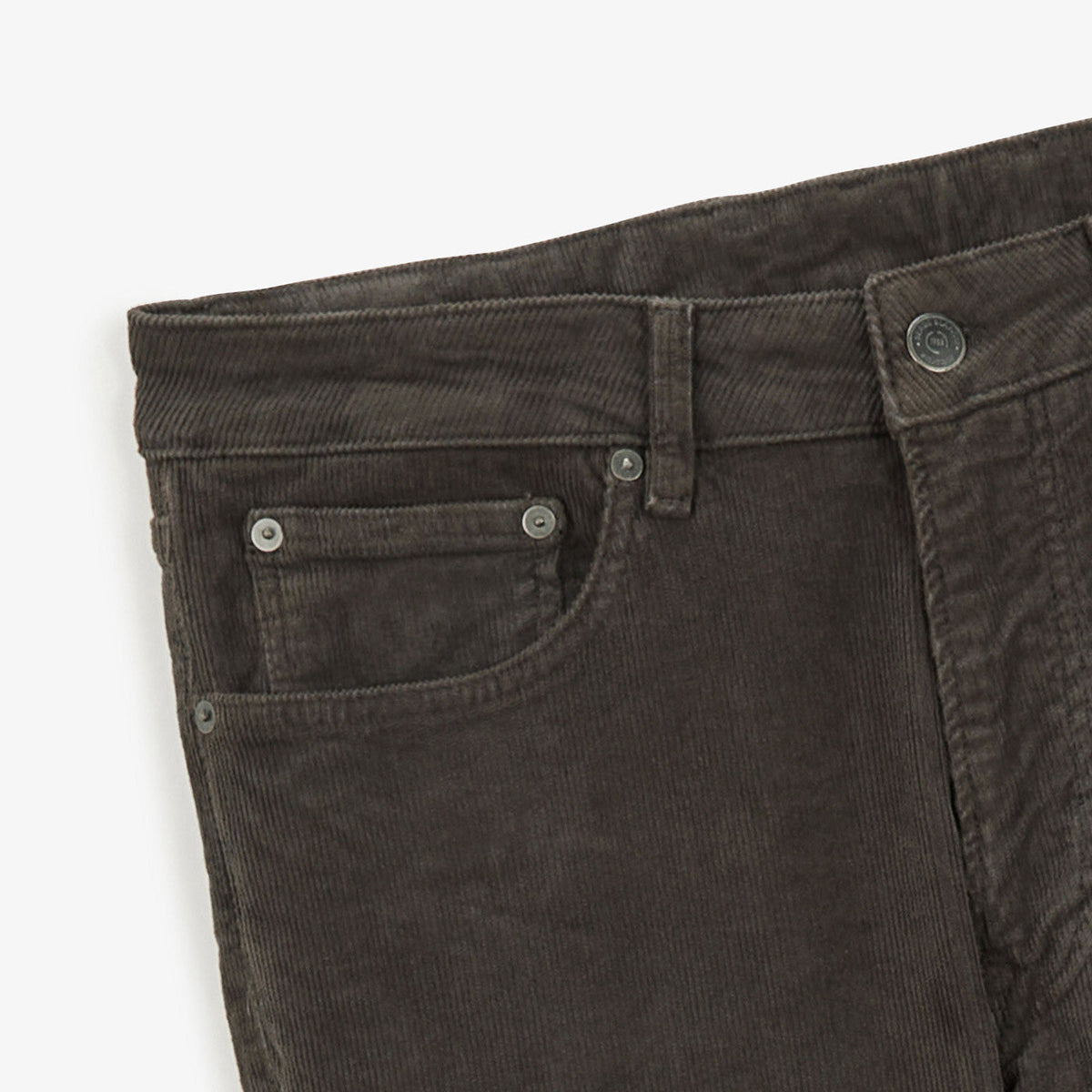 Pantalon 330 velours coupe tapered acier