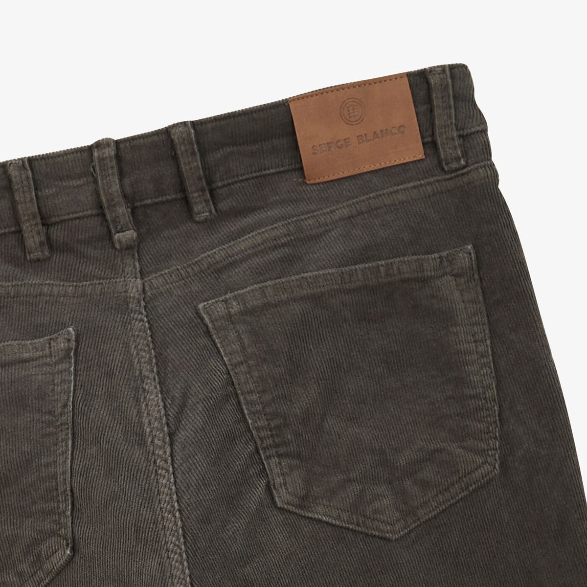 Pantalon 330 velours coupe tapered acier