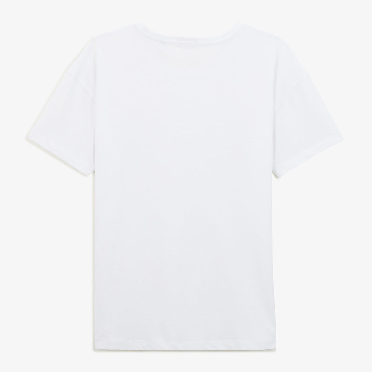 T-shirt en jersey col rond blanc