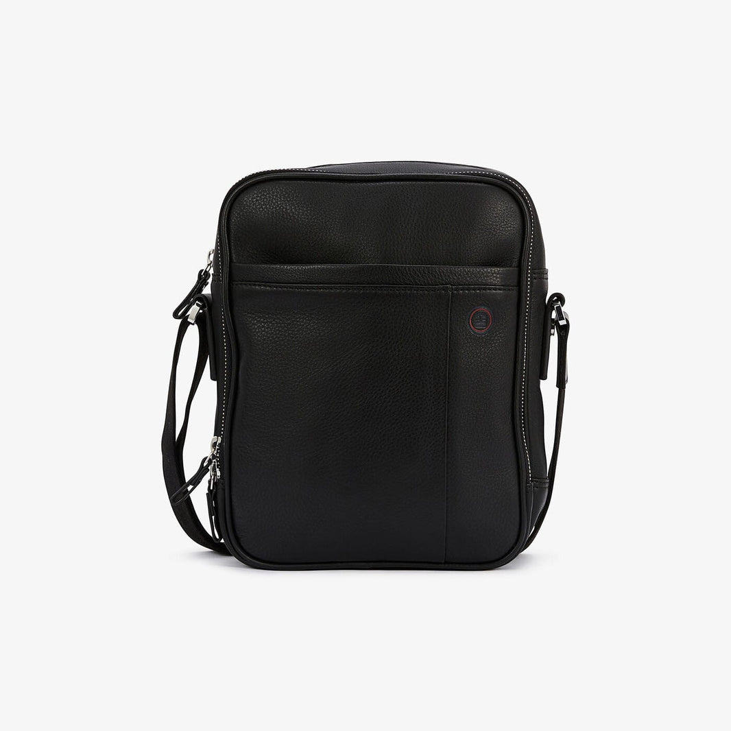 VANCOUVER Black Leather Briefcase