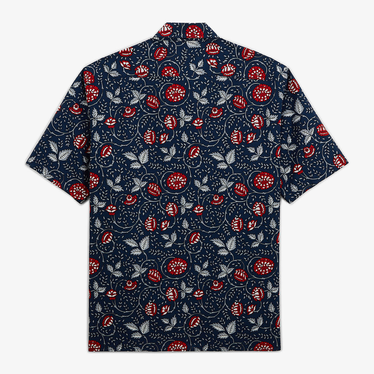 Chemise manches courtes San indigo imprimé batik