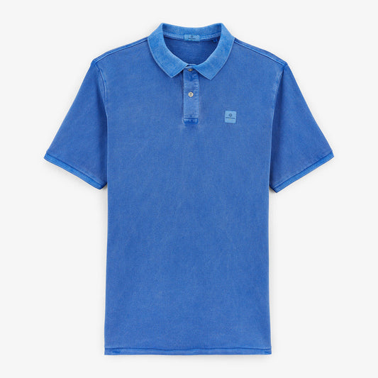 Polo piqué Louis blue work