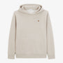 Sweat à capuche Stéphane beige chiné