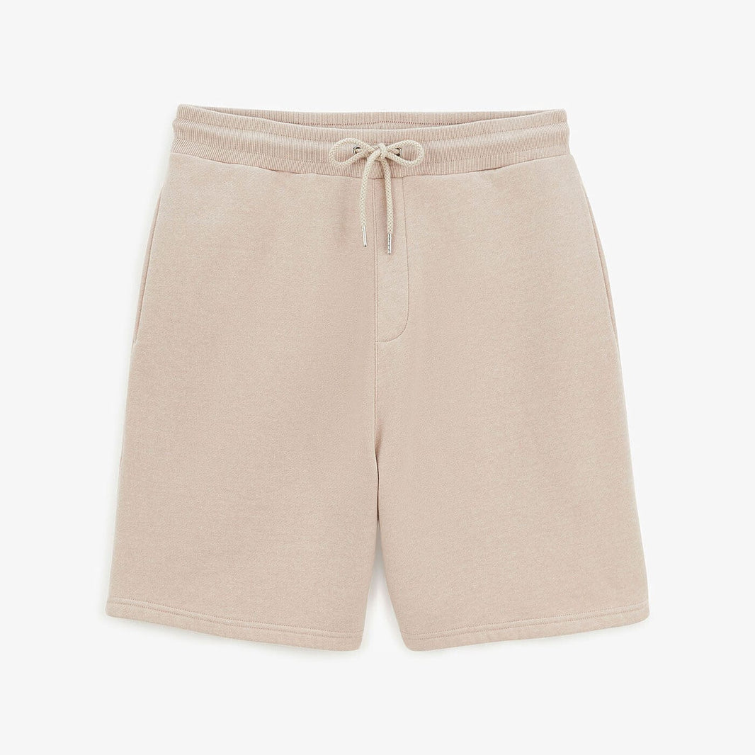 Basile Beige Marled Fleece Shorts