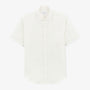 Chemise manches courtes en lin blanche