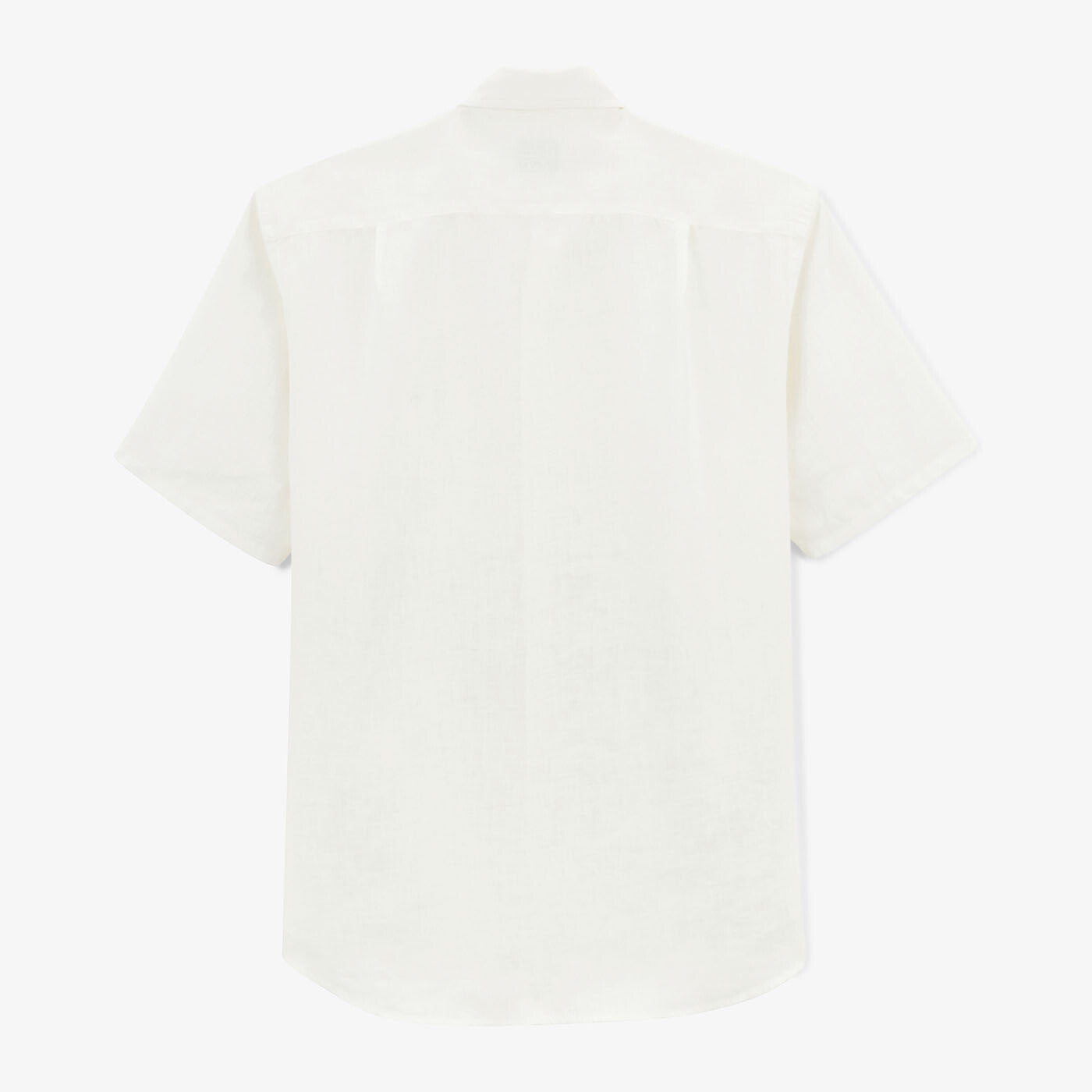 Chemise manches courtes en lin blanche