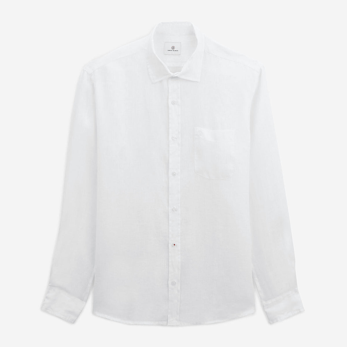 Chemise regular en lin blanche