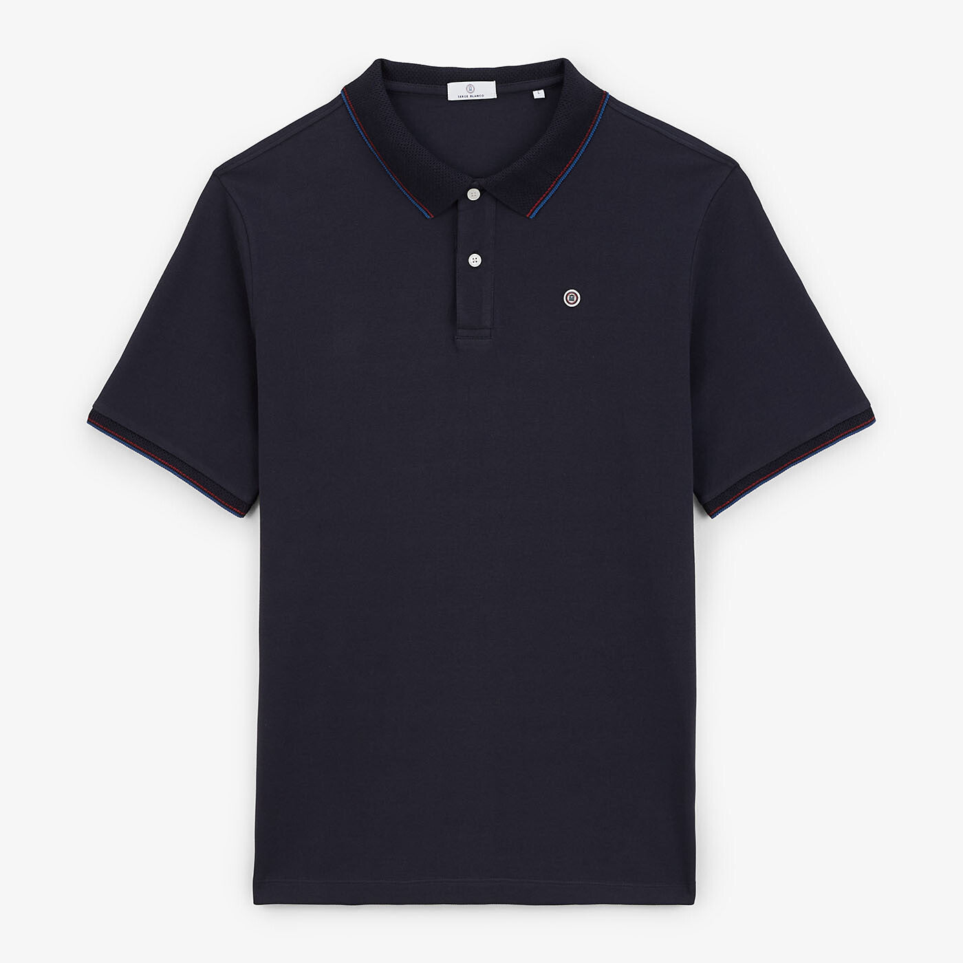 Polo piqué Lilian bleu foncé