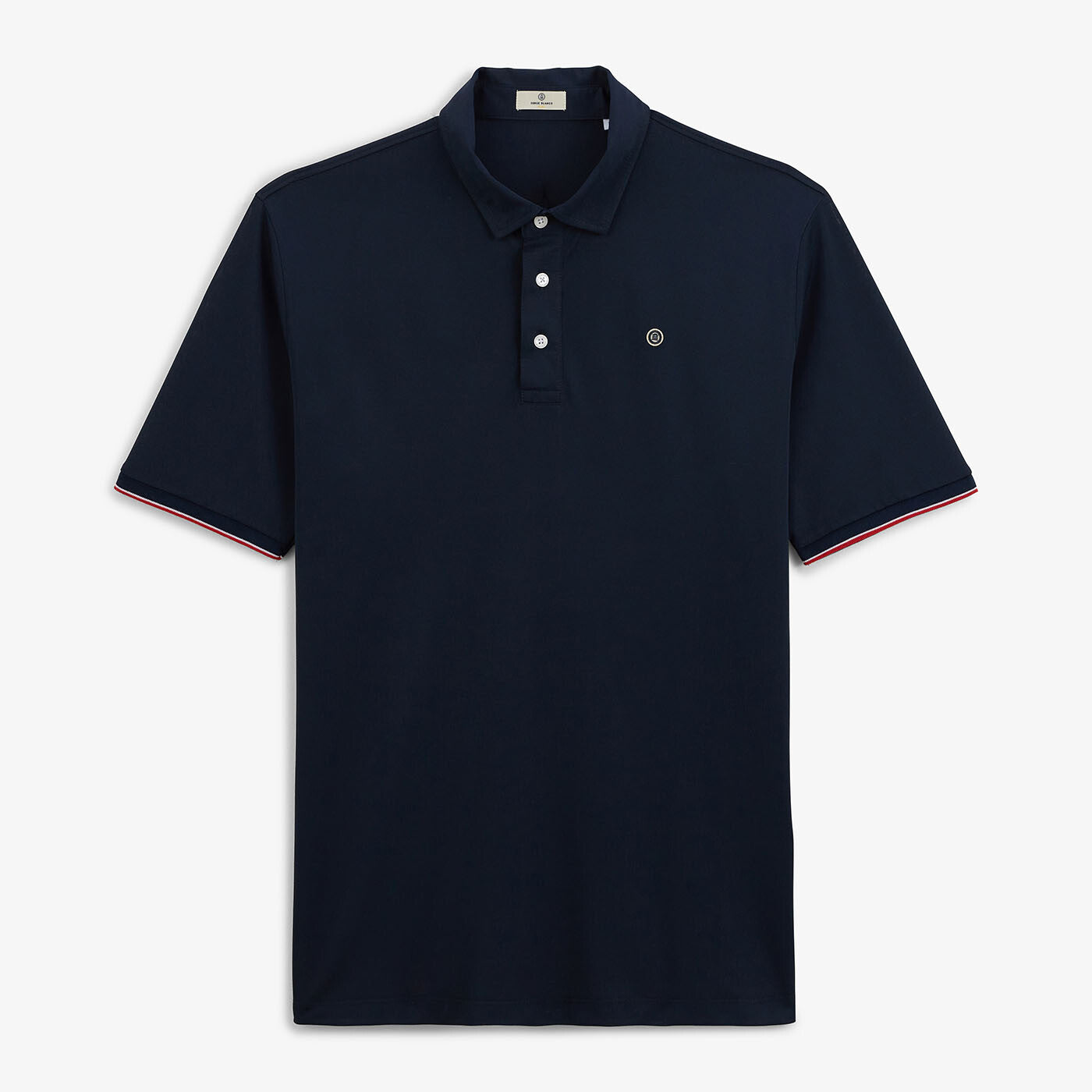 Polo piqué stretch Liam bleu foncé