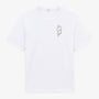 T-shirt Thiery blanc broderie poitrine