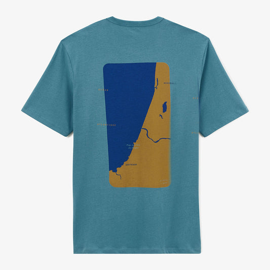 T-shirt Titouan bleu canard print dos