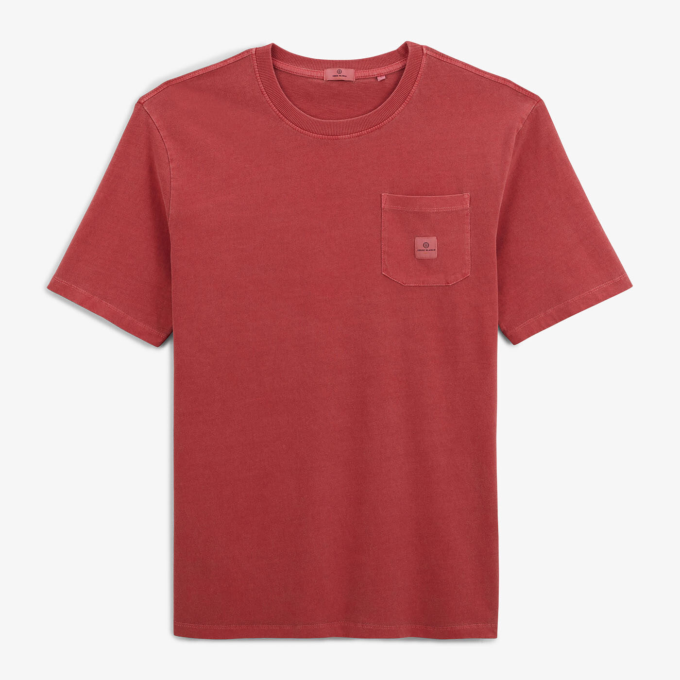 T-shirt Tim rouge avec poche poitrine