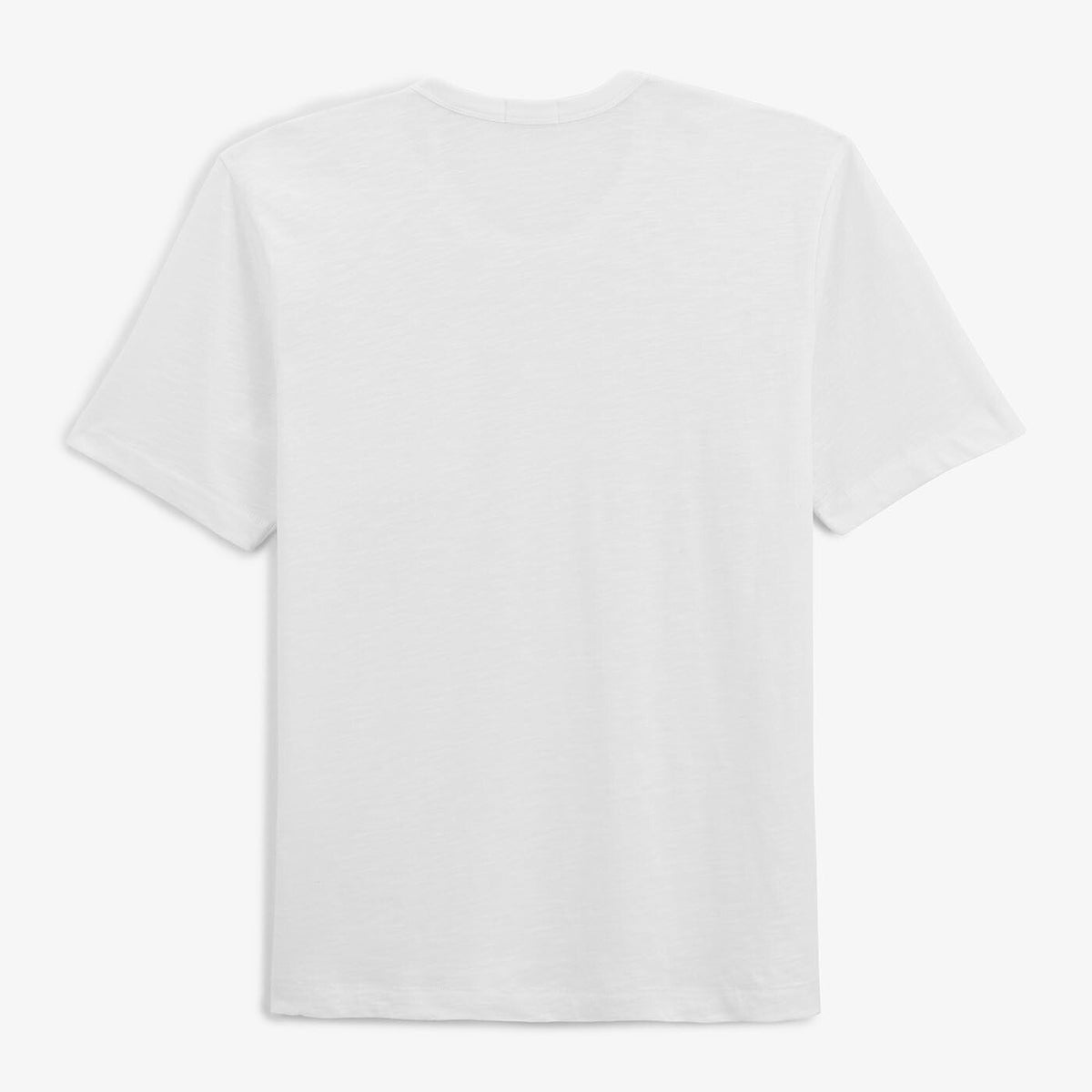 T-shirt slub Tony blanc poche poitrine