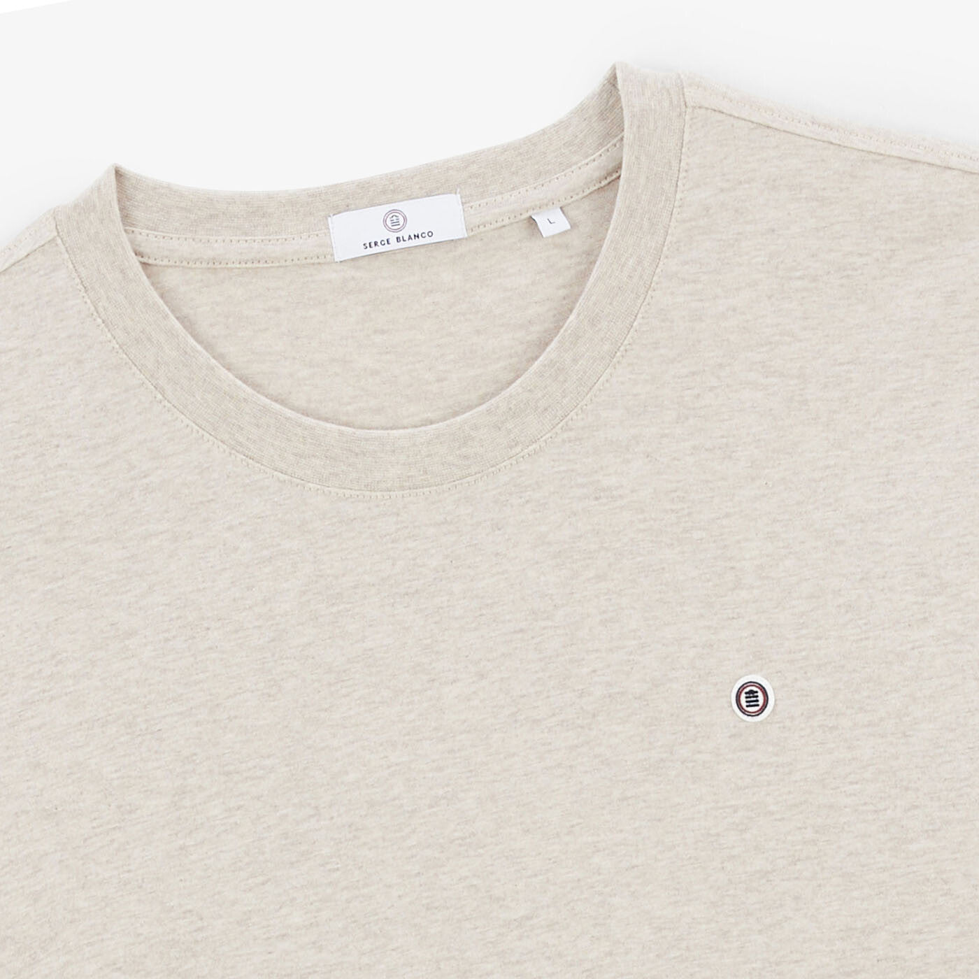 T-shirt Theo beige chiné