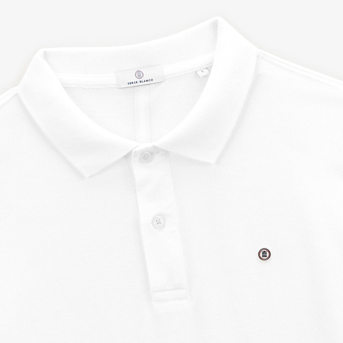 Polo piqué Lucas blanc