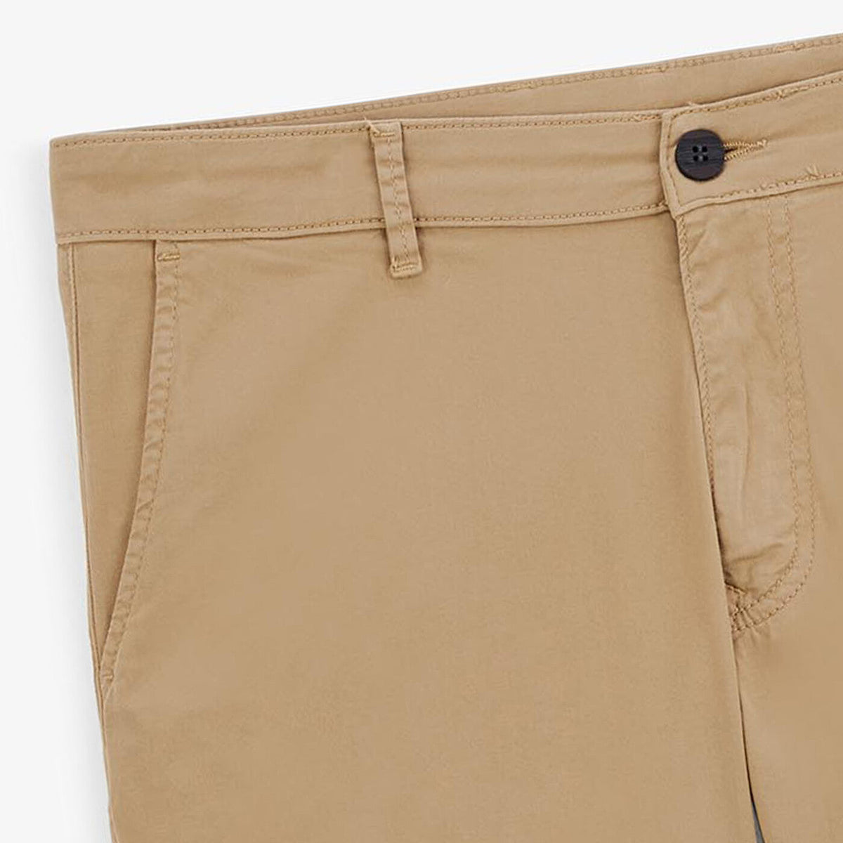 Bermuda chino 200 coupe confort beige