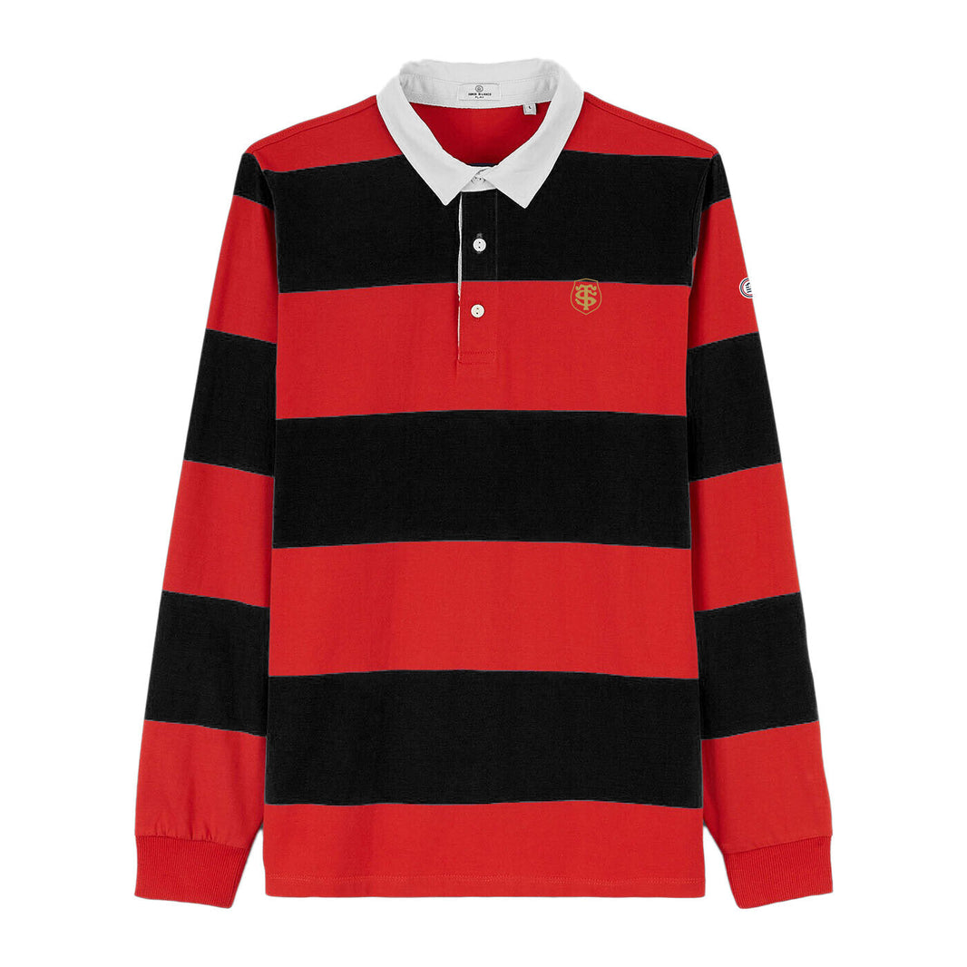 STADE TOULOUSAIN red and black rugby jersey