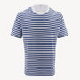 T-shirt en coton rayé bleu