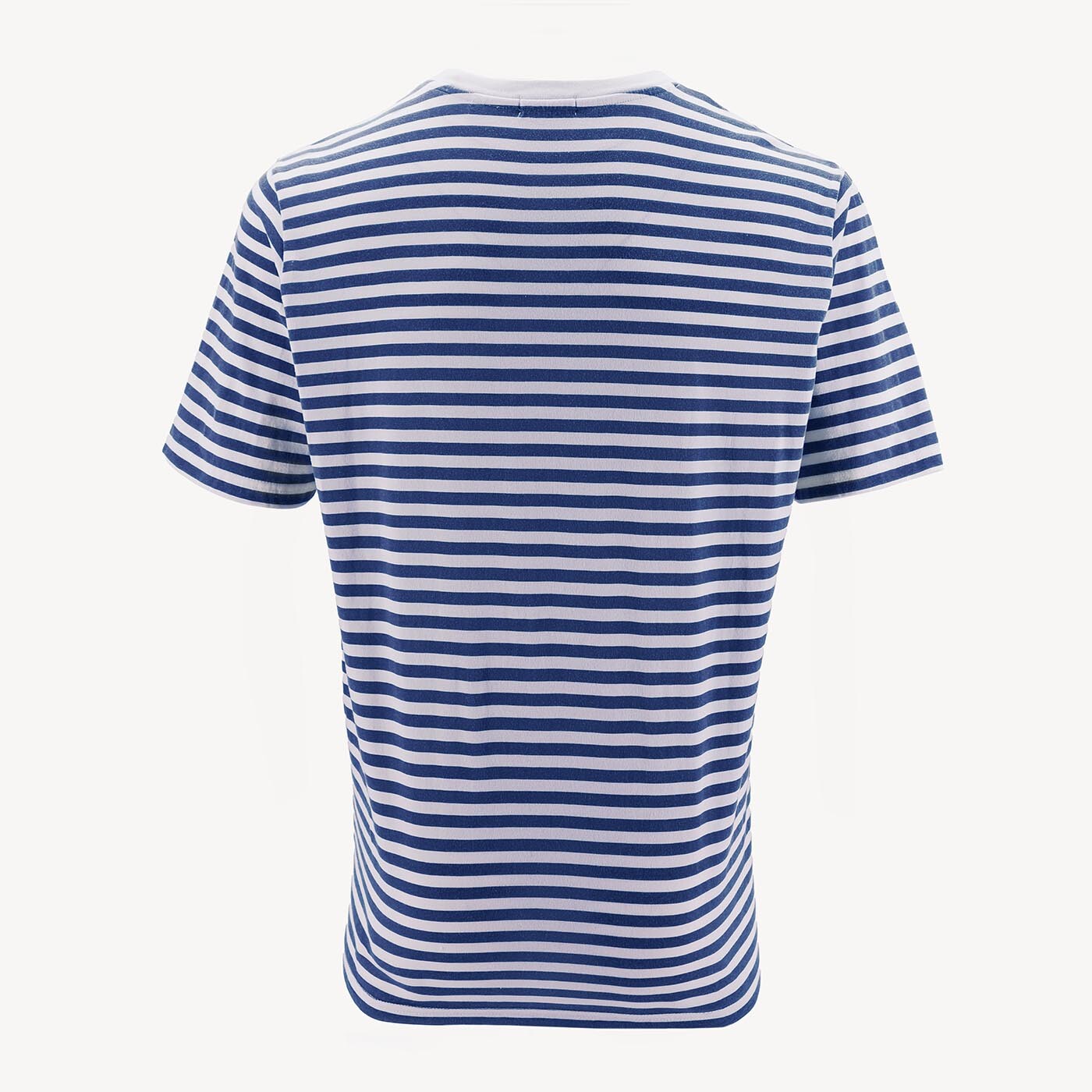 T-shirt en coton rayé bleu