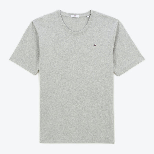 T-shirt gris chiné cible dos