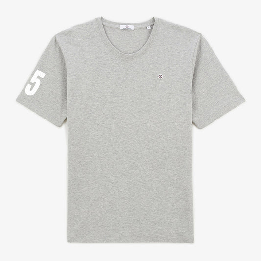 T-shirt gris chiné 15 manche