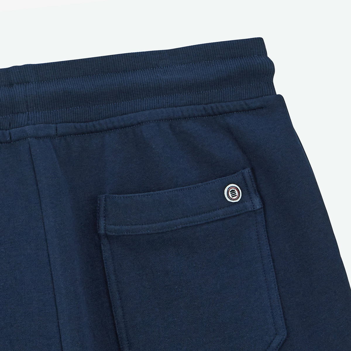 Navy blue fleece shorts