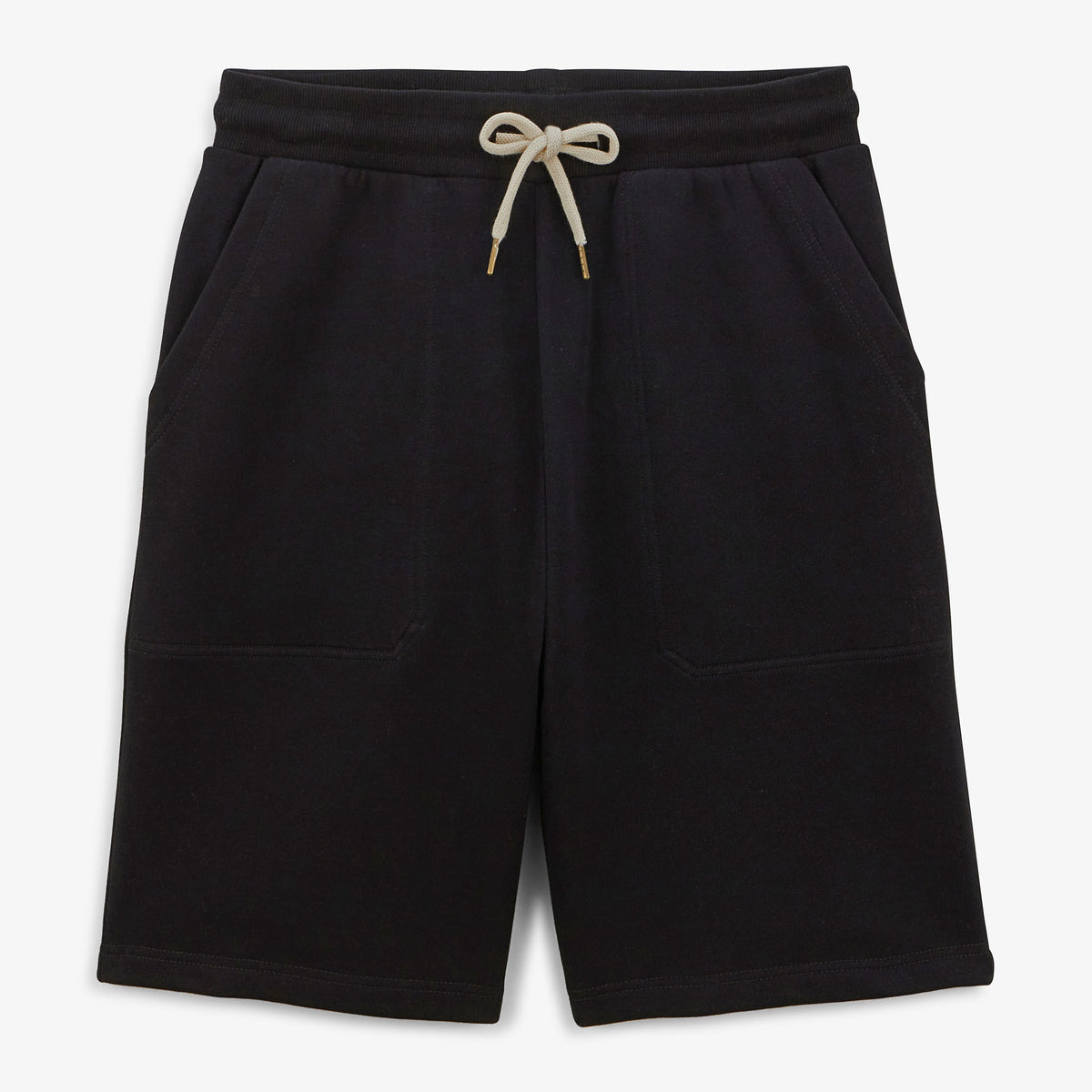 Black fleece shorts