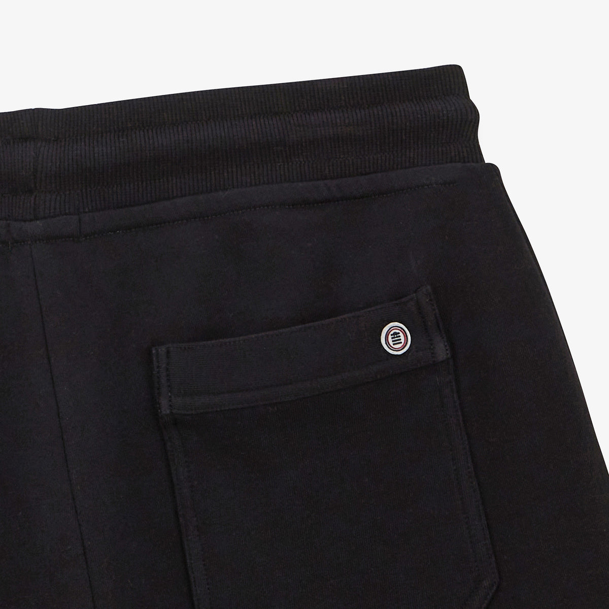 Black fleece shorts