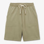 Light khaki fleece shorts