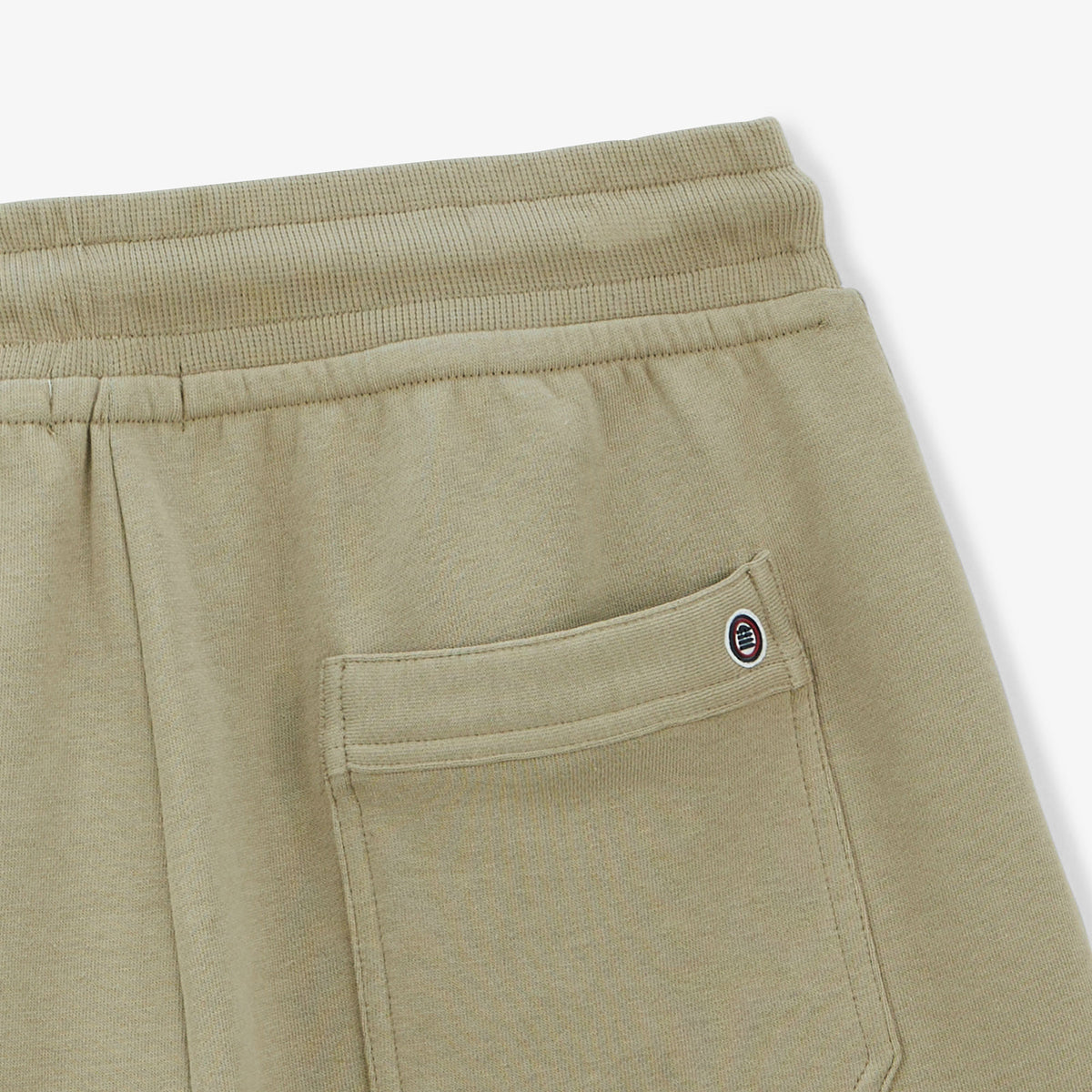 Light khaki fleece shorts