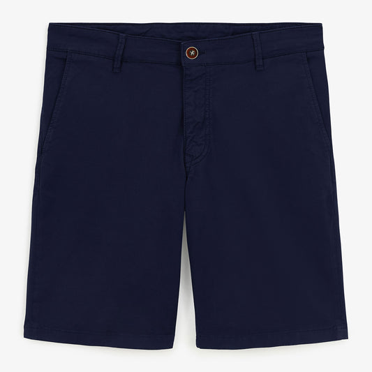 Bermuda shorts 200 plain stretch dark navy