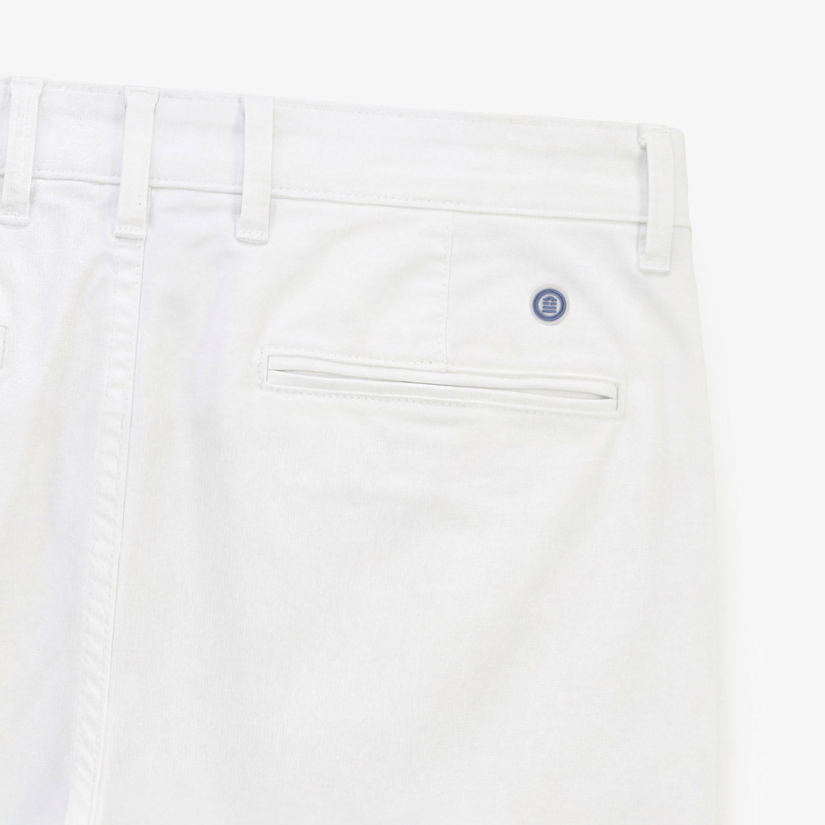 Bermuda 200 Weiß Gerade Passform aus Stretch-Baumwolle HERREN SERGE BLANCO
