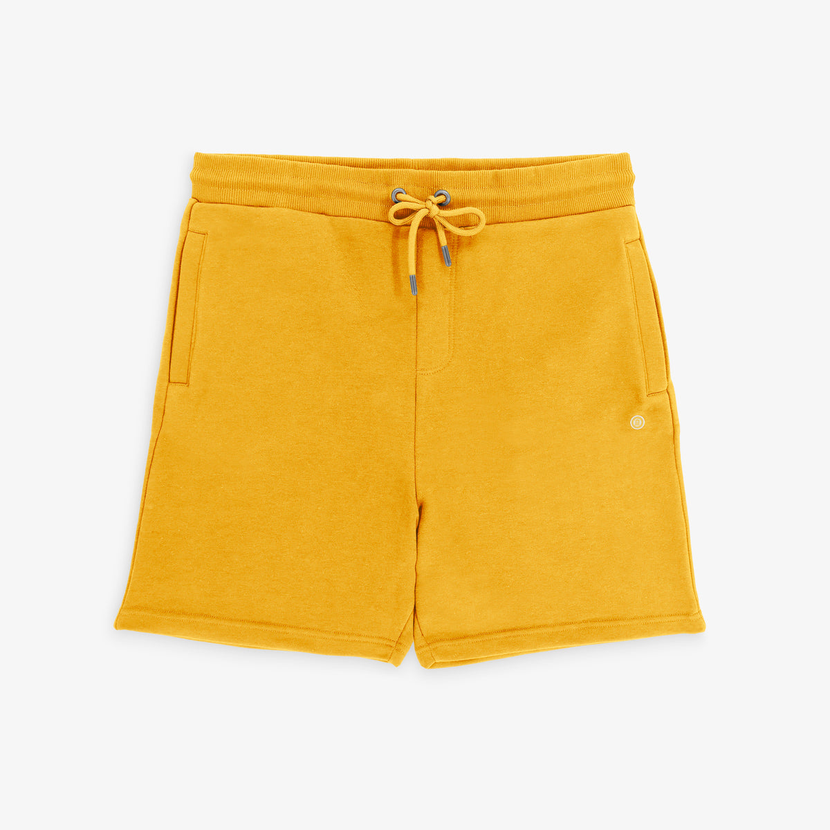 Short en coton molletonné jaune
