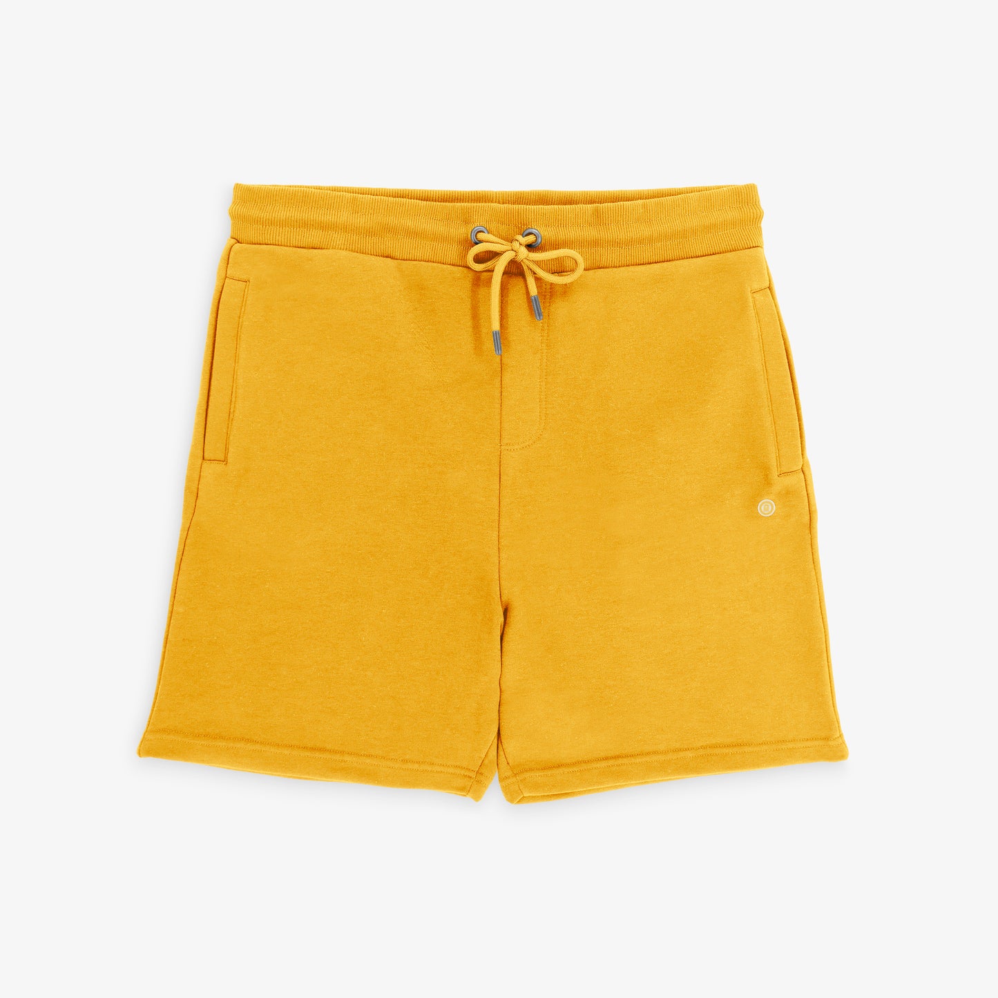 Short en coton molletonné jaune