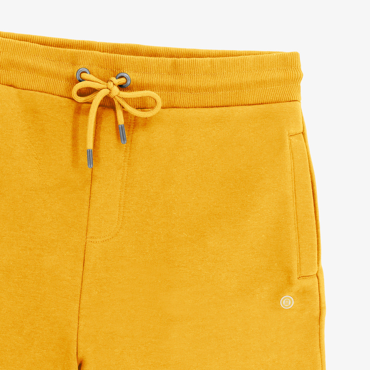Short en coton molletonné jaune