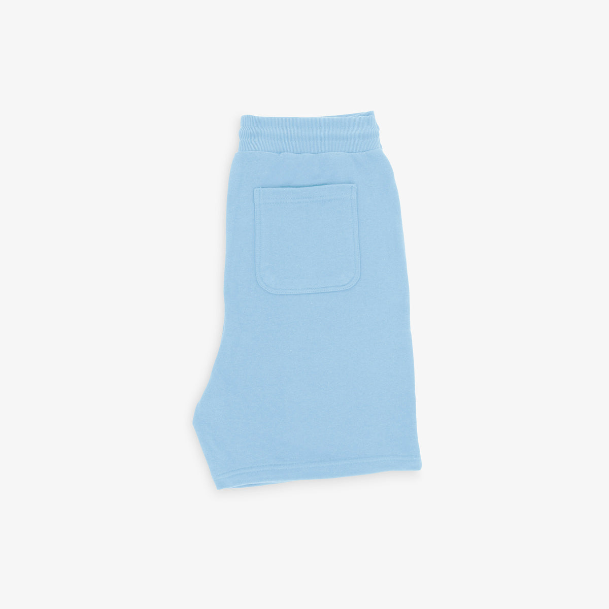 Short en coton molletonné bleu ciel