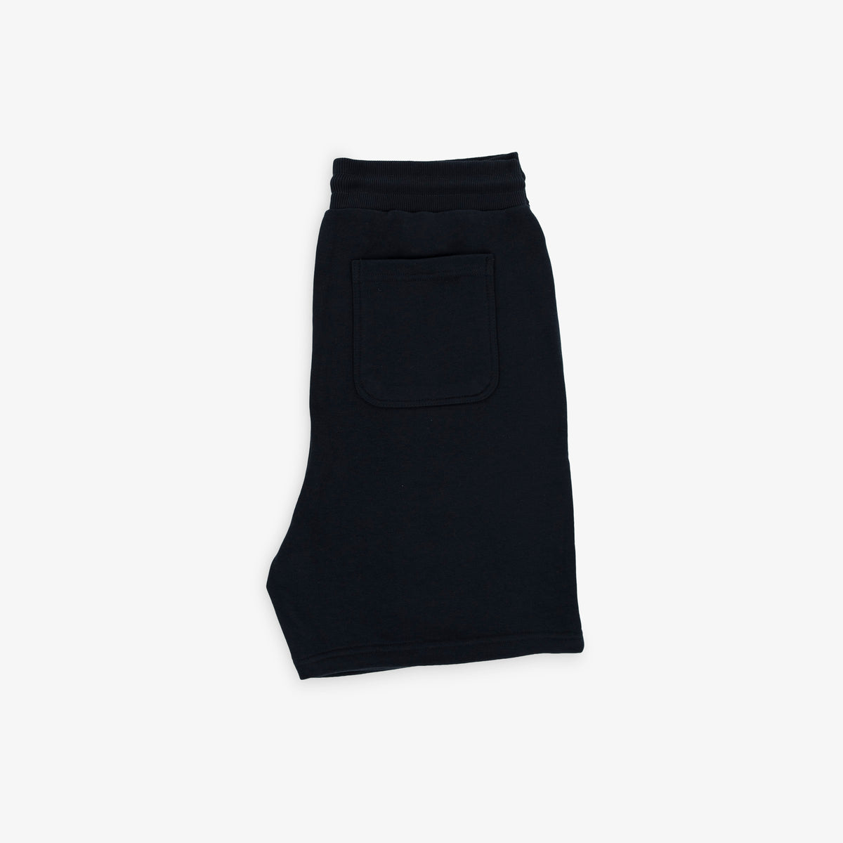 Short en coton molletonné bleu marine