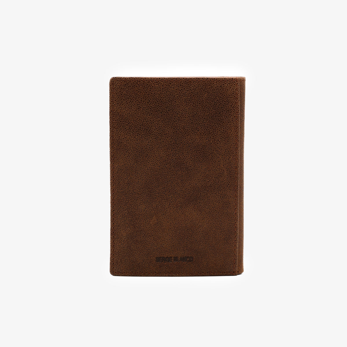 Portefeuille à rabat en cuir marron Brooklin