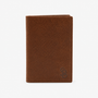 Portefeuille verticale en cuir marron Brooklin
