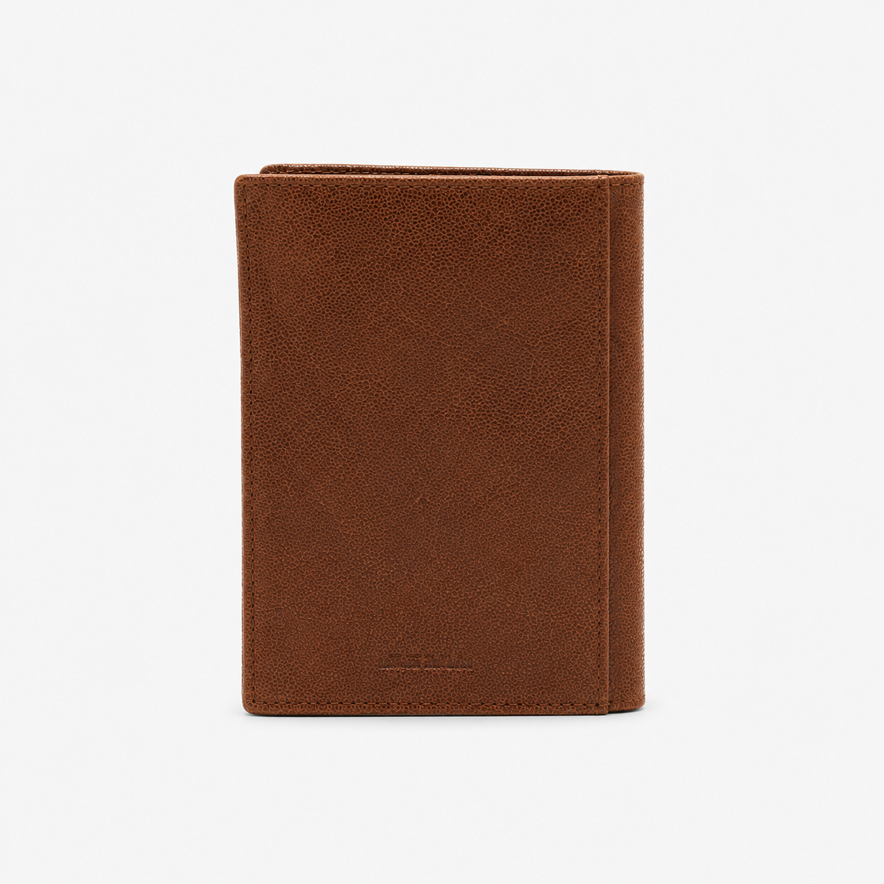 Portefeuille verticale en cuir marron Brooklin
