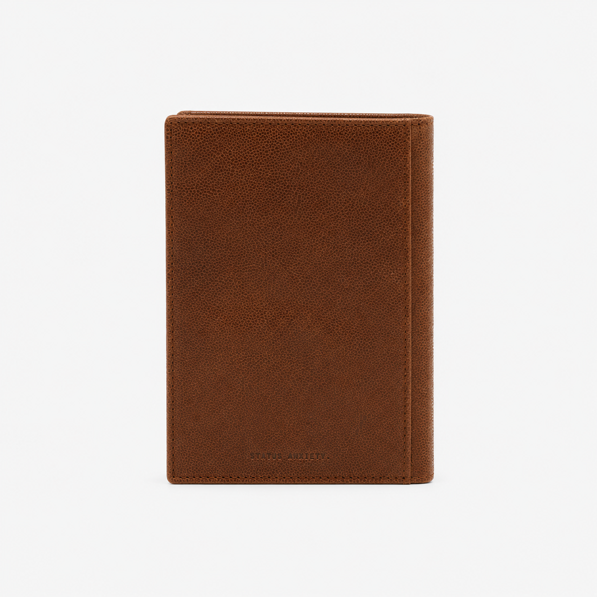 Portefeuille verticale en cuir marron Brooklin