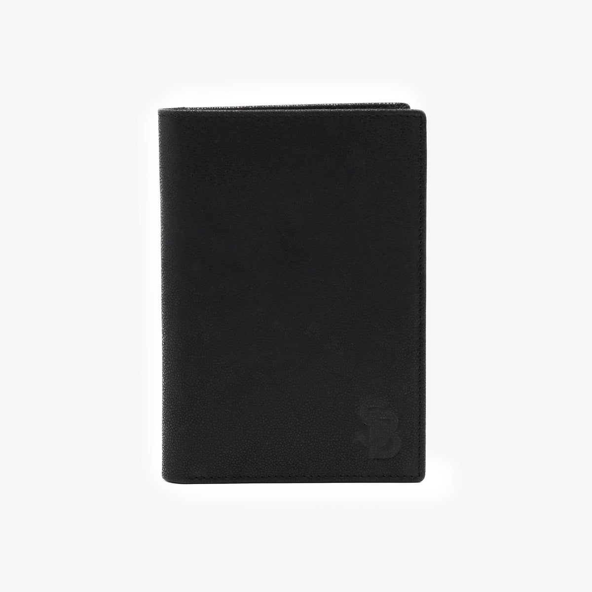 Portefeuille vertical en cuir noir Brooklin