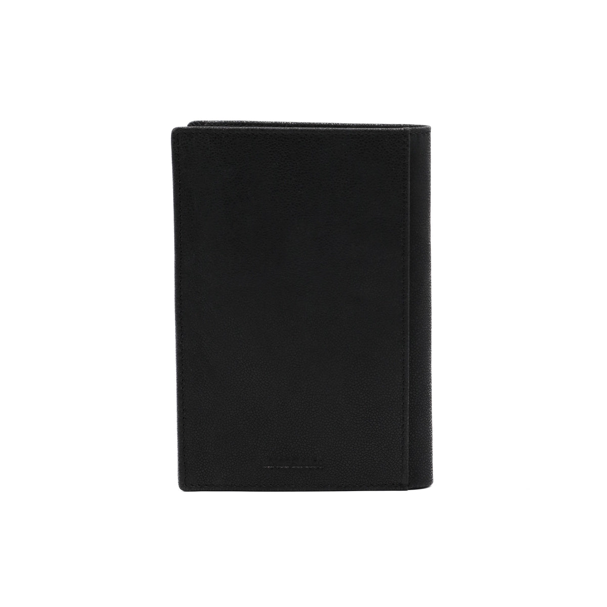 Portefeuille vertical en cuir noir Brooklin