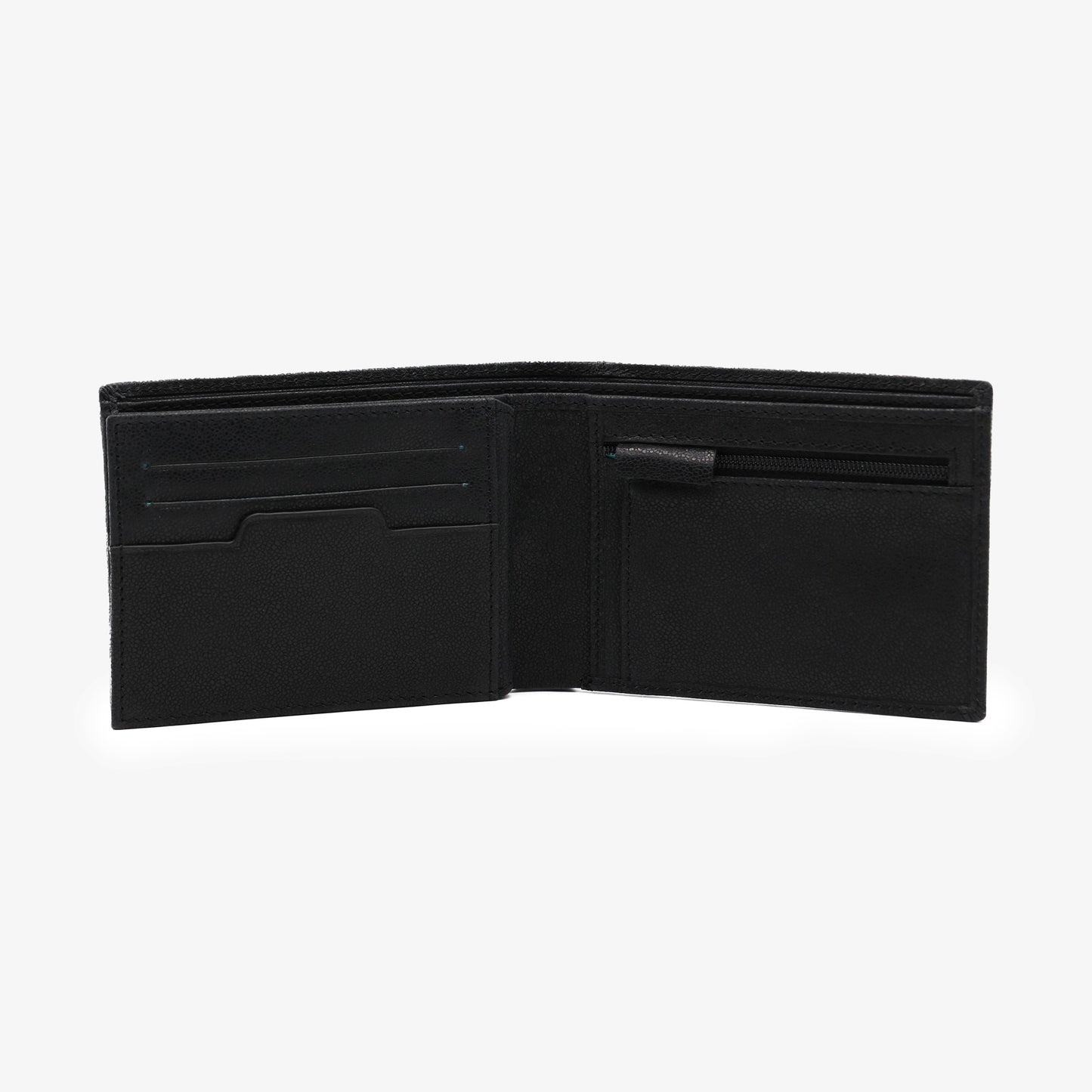 Porte-cartes vertical en cuir Brooklyn noir