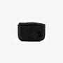 Porte-monnaie à zip en cuir Brooklyn noir