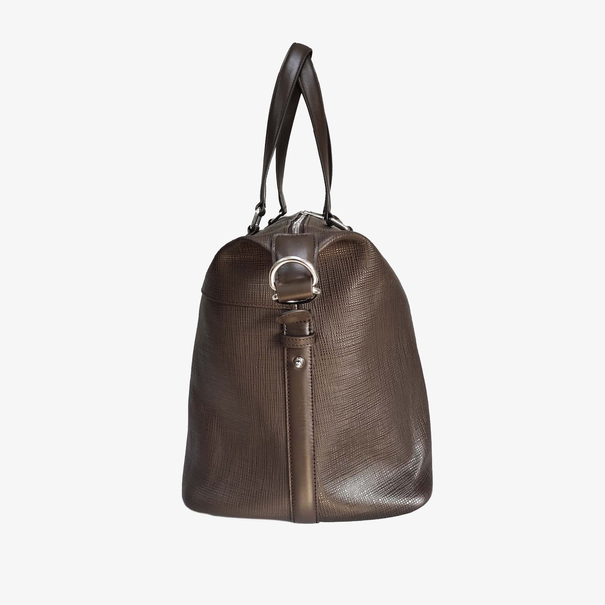 Reisetasche aus dunkelbraunem Rindsleder „Biarritz“