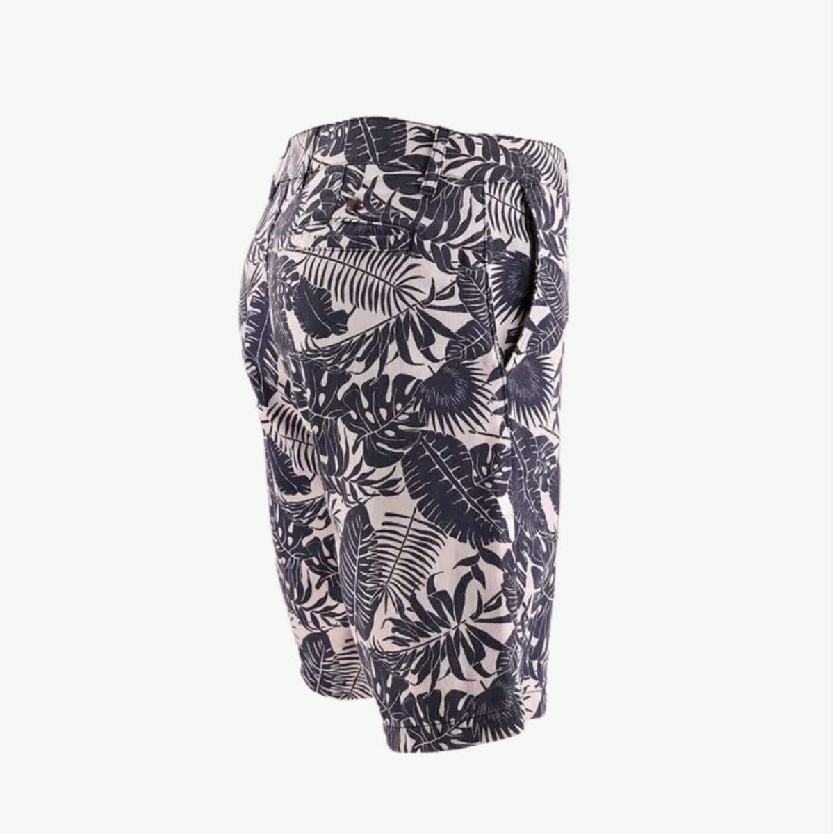 Bermuda bleu marine imprimé feuillage homme SERGE BLANCO