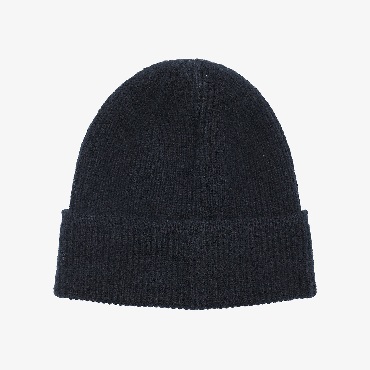 Bonnet côtelé en maille noir serge blanco 